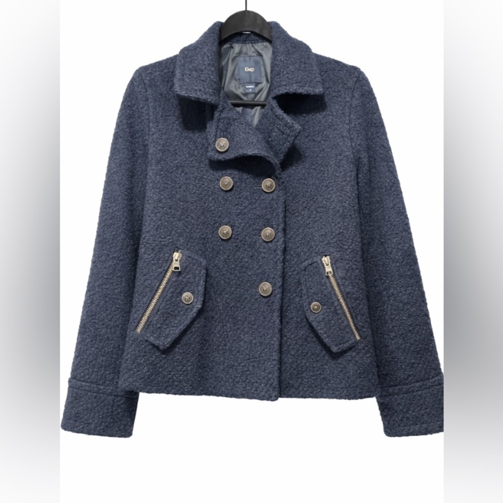 GAP Vintage Women's Wool Blend Navy Peacoat size Medium - Picture 2 of 6